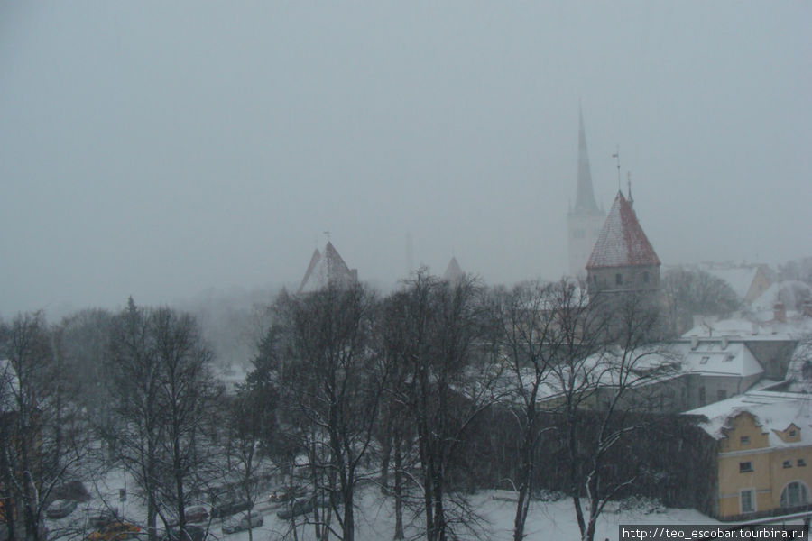 Таллинн с высоты смотровой площадки Таллин, Эстония