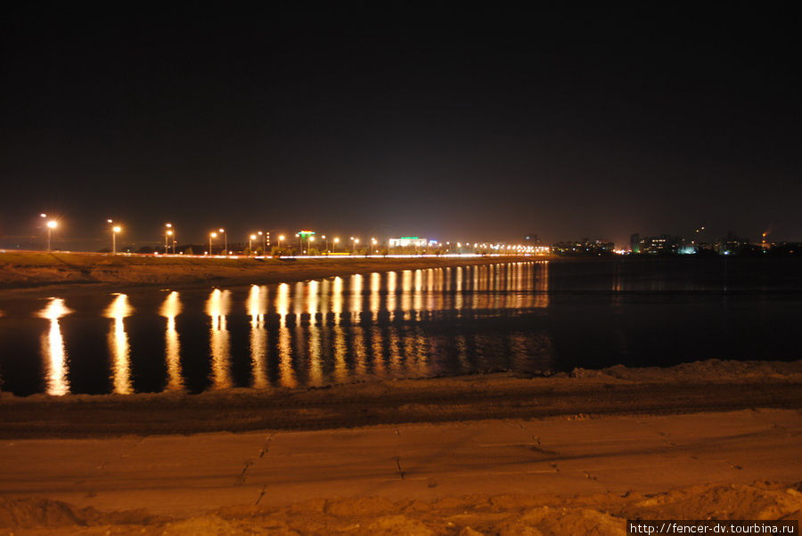 Дамба через реку Казанку Казань, Россия