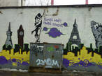 Граффити в районе Киевской улицы