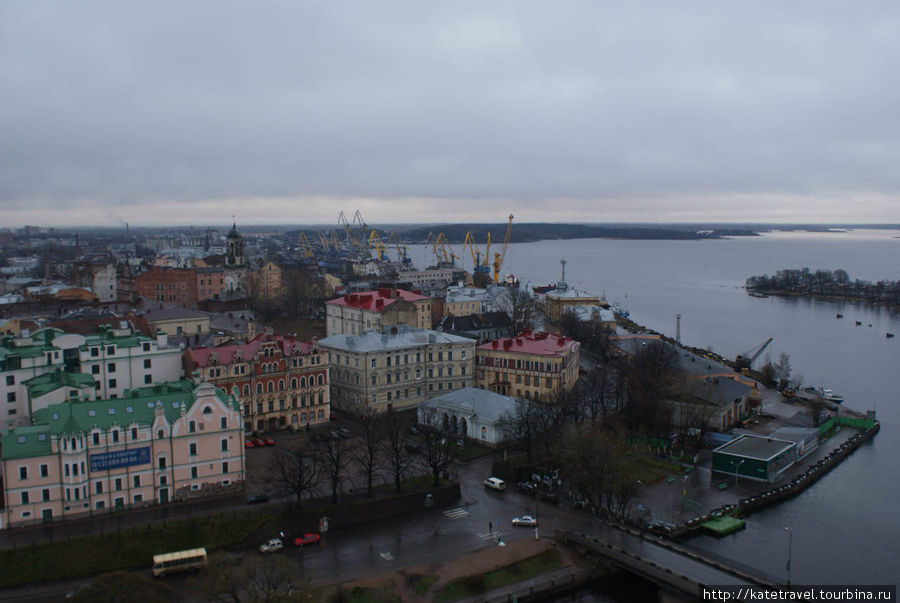 Вид с башни Святого Олафа Выборг, Россия