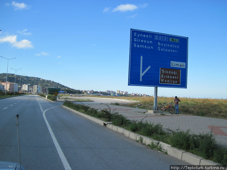 Автострада в Турции с чет
