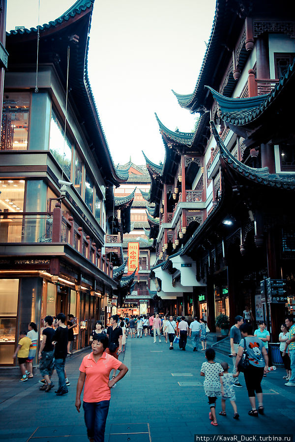 Улицы Старого города Шанхай, Китай