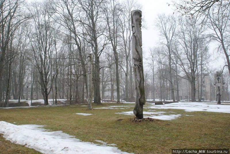 Парк скульптур в Лиелварде Лудза, Латвия