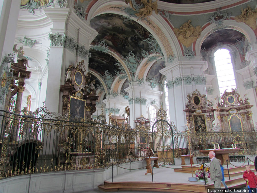 внутри собора, подробнее с отдельном альбоме Санкт-Галлен, Швейцария