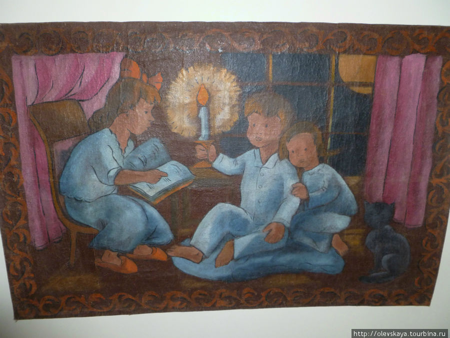 Коврик,  нарисованный Ариадной Эфрон в Туруханске, сейчас висит в детской Москва, Россия