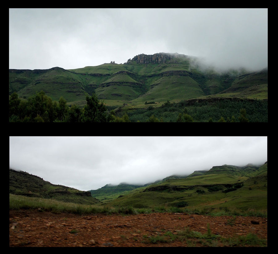 В таком месте можно было и умереть. Красота и вокруг ни души.  Вечный покой. Лесото