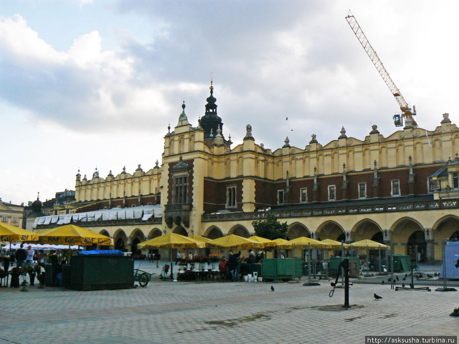 В ценре Рыночной площади — знаменитые Сукенницы. Краков, Польша