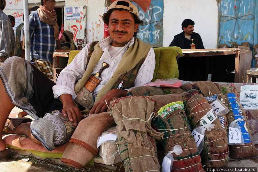 Продавцы ката Йемен