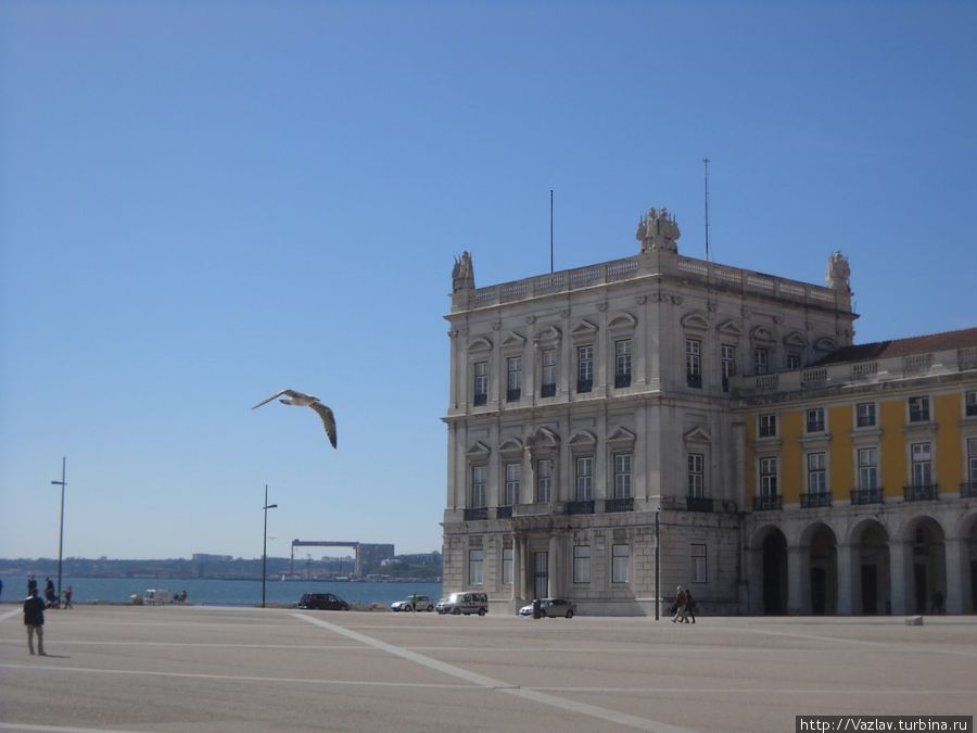 Вид вдаль Лиссабон, Португалия