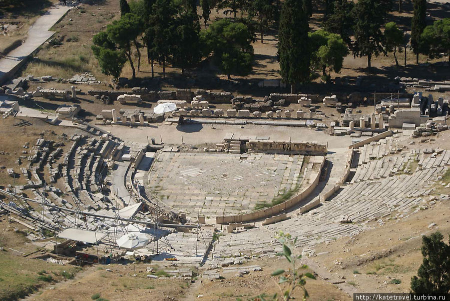 Акрополь. Театр Диониса Афины, Греция