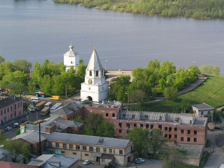 Городок на берегу Волги Сызрань, Россия