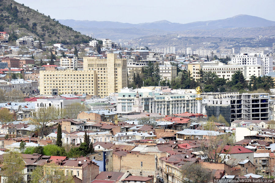 Тбилиси с высоты Мтацминды Тбилиси, Грузия