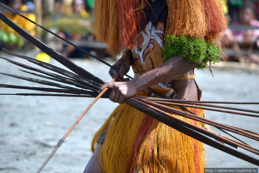 С таким оружием папуасы охотились и оборонялись до прихода сюда белых людей Провинция Галф, Папуа-Новая Гвинея