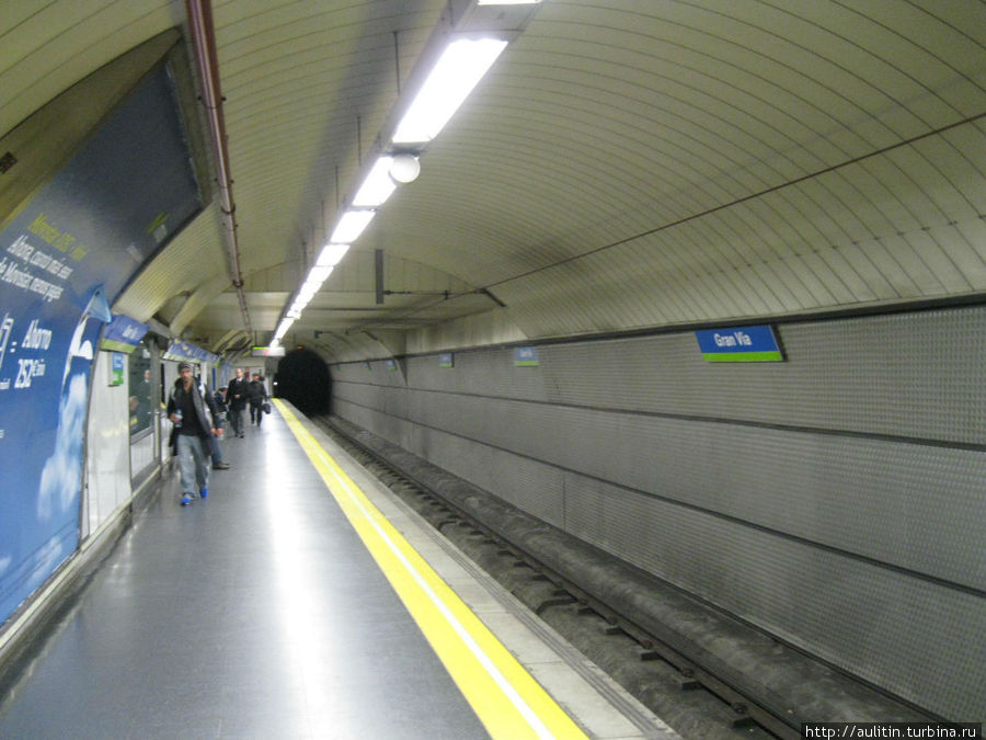 Мадрид, метро Гран-Виа. Мадрид, Испания