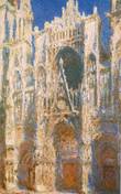 Руанский собор, портал и башня Сен-Ромен, утром, гармония белого и розового цвета, 1893г., К. Моне.