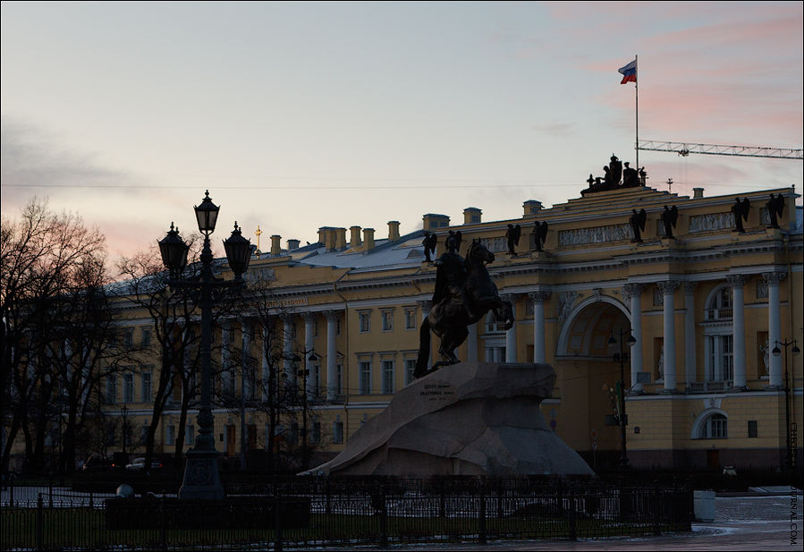 Посленовогодний предрассветный Санкт-Петербург Санкт-Петербург, Россия