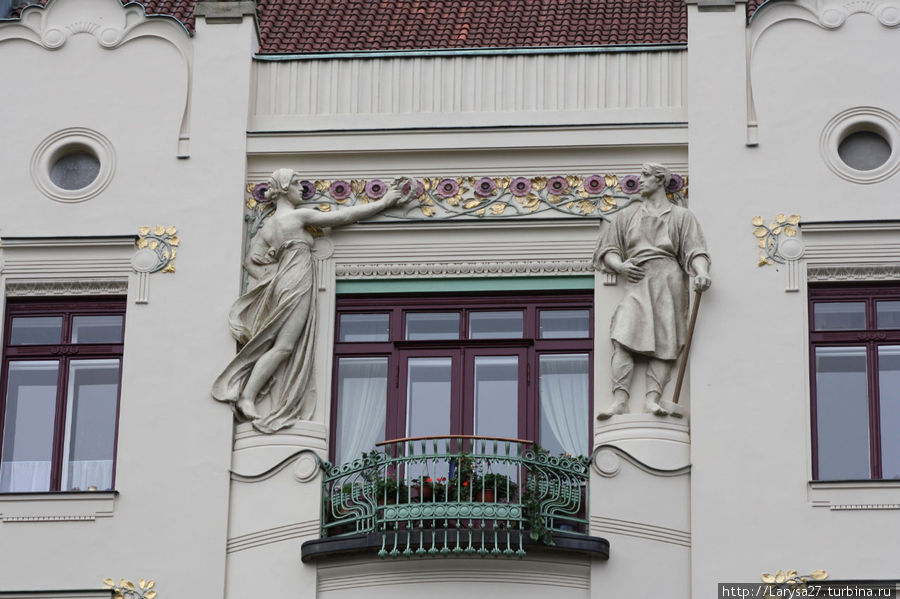 Дом Петерки. Архитектор Ян Котера, 1899 г. Прага, Чехия