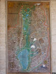 Карта севера Израиля на стене одного из магазинчиков
