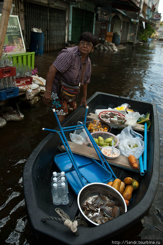 Женщина предлагает купить фруктов. Бангкок, Таиланд