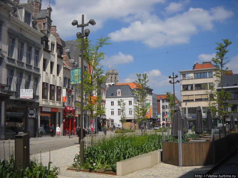 В центре Мехелен (Антверпен), Бельгия