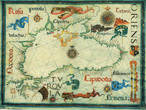 Фото из интернета. Чёрное море на карте 1559 года. Диего Хомем.