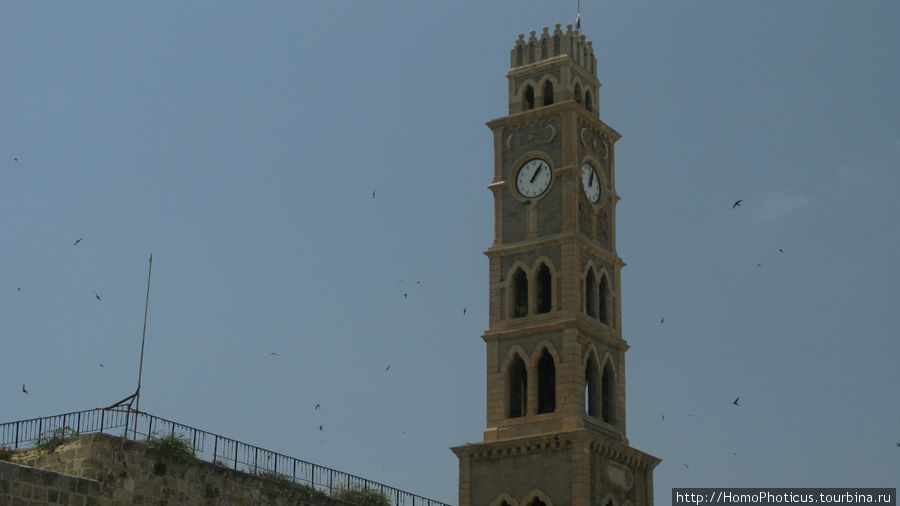 Башня с часами постоялого двора Аль-Умдана. Акко, Израиль