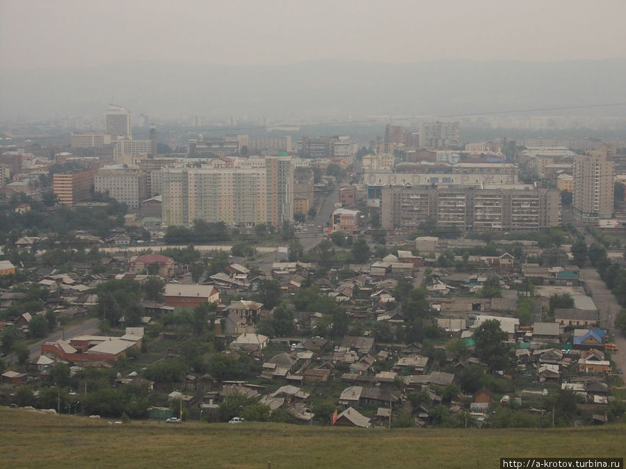 Красноярск — избяной и современный. Вид с горы
