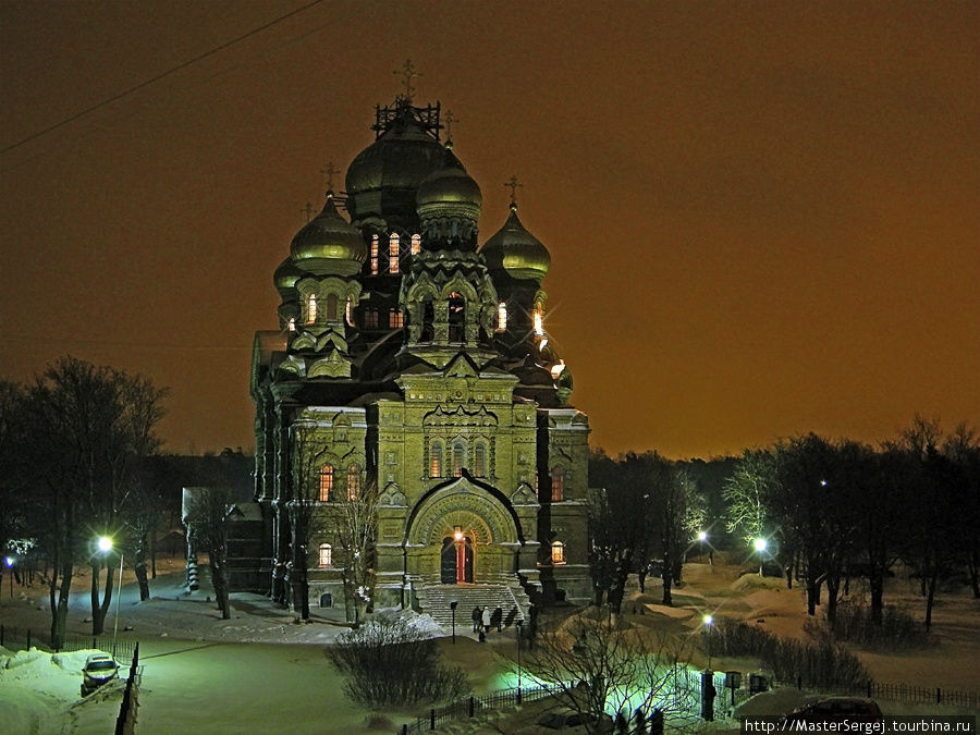Снимок сделан в ночь на Рождество. Лиепая, Латвия