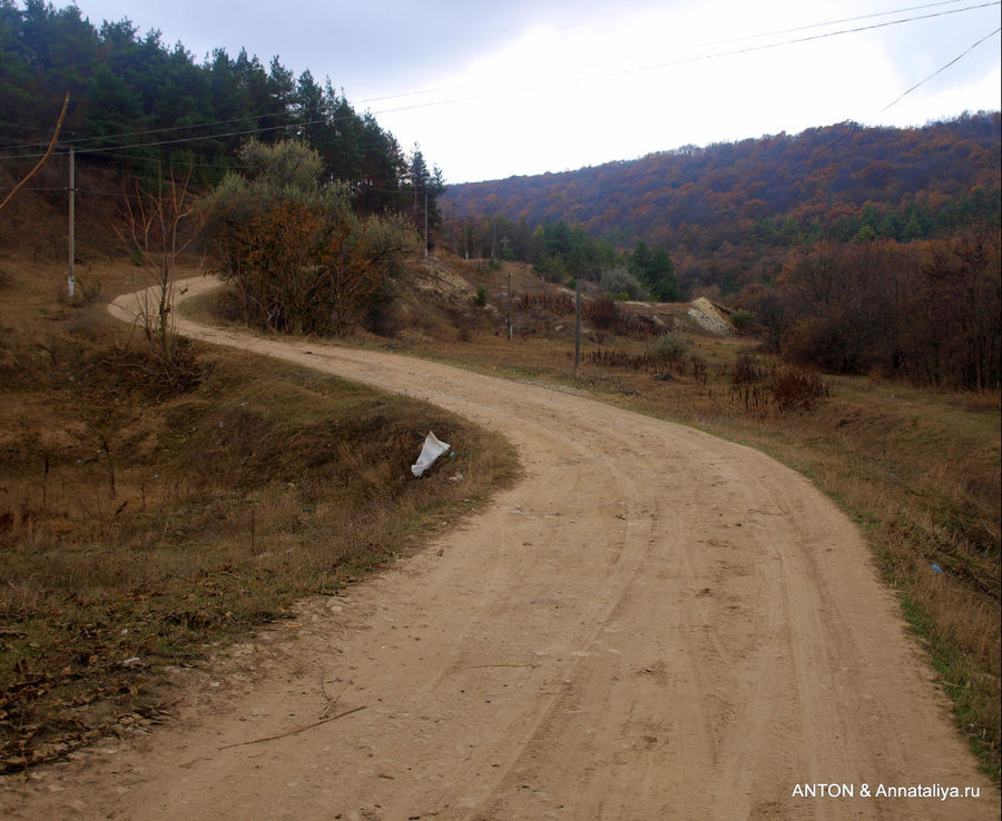 Дорога к монастырю. Косуэць, Молдова