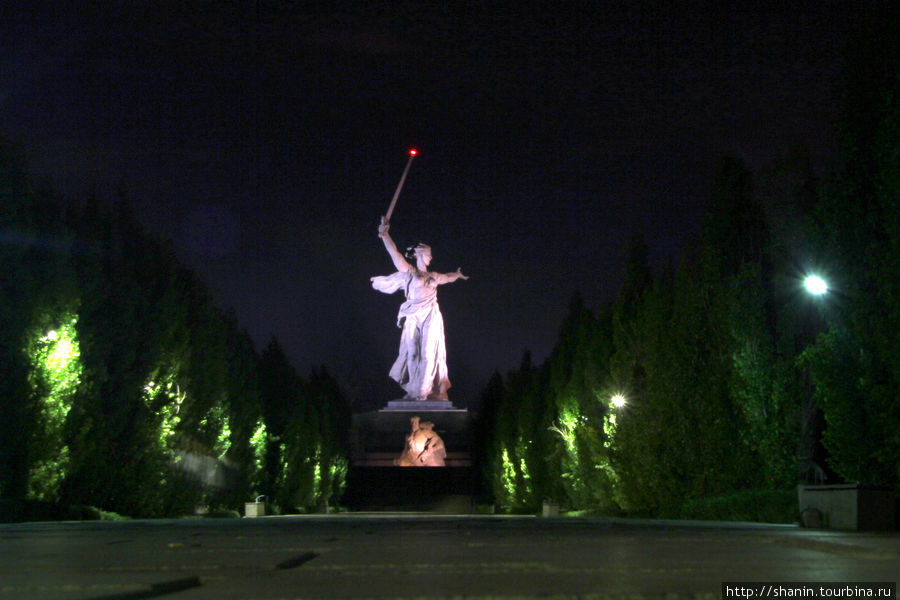 Ночь на Мамаевом кургане Волгоград, Россия