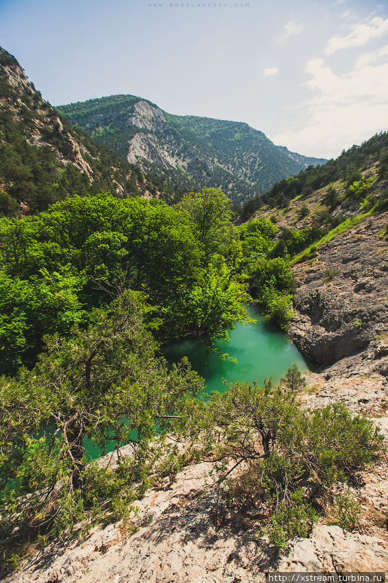Часть каньона от первой до второй петли наиболее живописная. Республика Крым, Россия