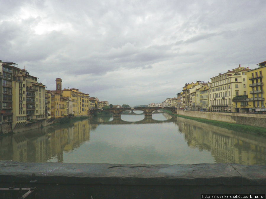 Вид с моста Флоренция, Италия