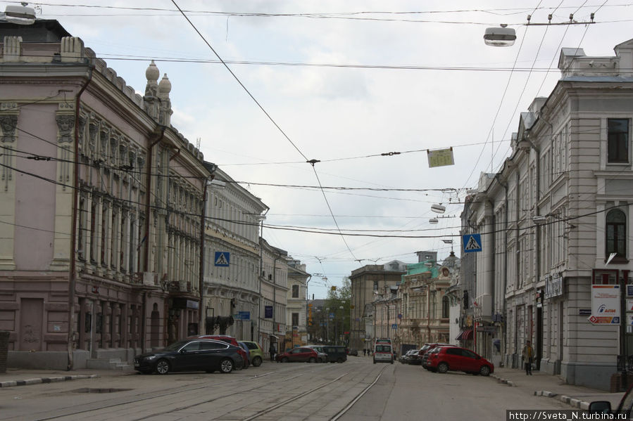 Вид в сторону улицы Рождественской от площади Единства Нижний Новгород, Россия