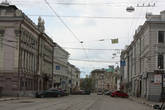 Вид в сторону улицы Рождественской от площади Единства