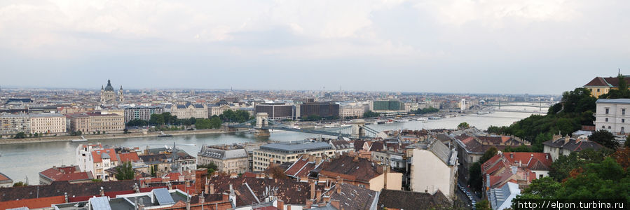 Вид со смотровой площадки Рыбацкого бастиона Будапешт, Венгрия