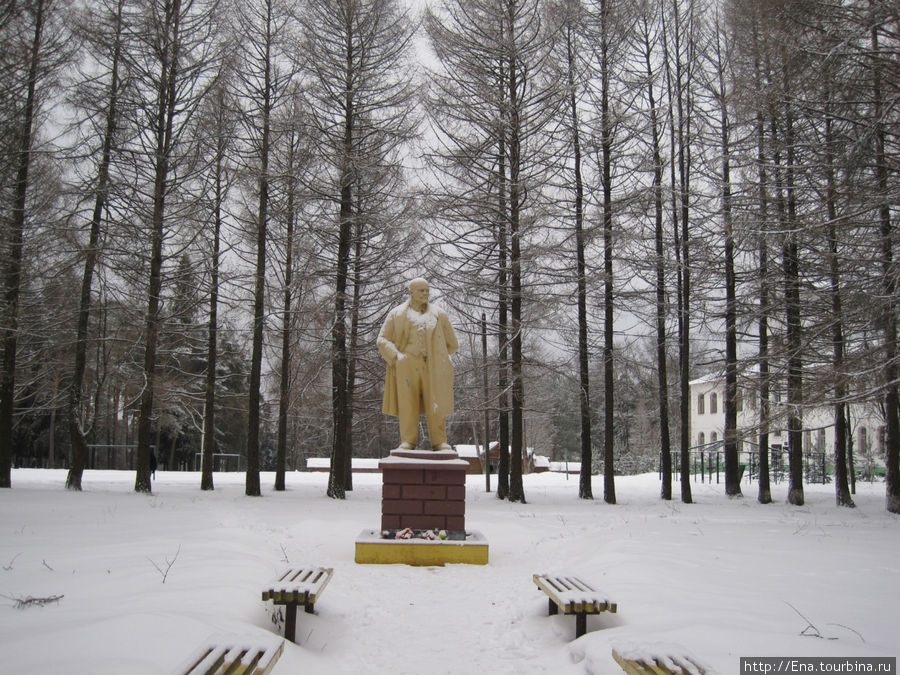 Памятник Ленину в сквере у центральной площади