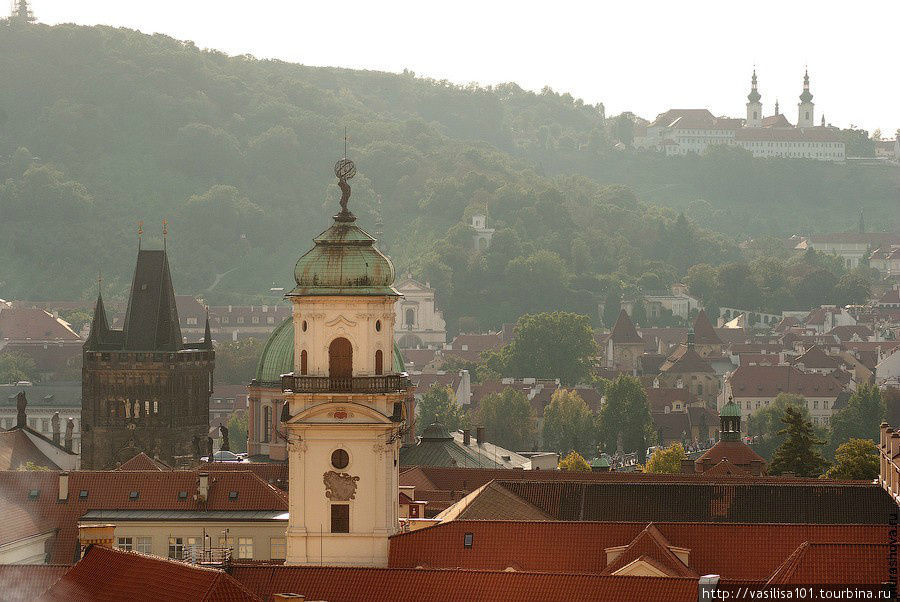 Злата Прага - виды города с башни Староместской ратуши Прага, Чехия