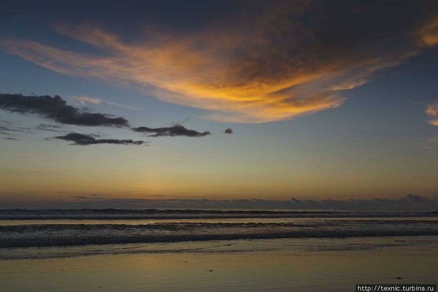 Один закат на Тихом океане Монтанита, Эквадор