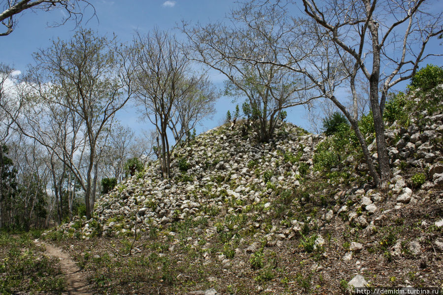 Еще какие-то не раскопанные здания Кабах, Мексика