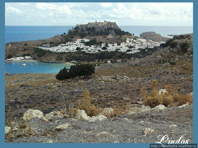 Бухты и панорамы Линдос, остров Родос, Греция