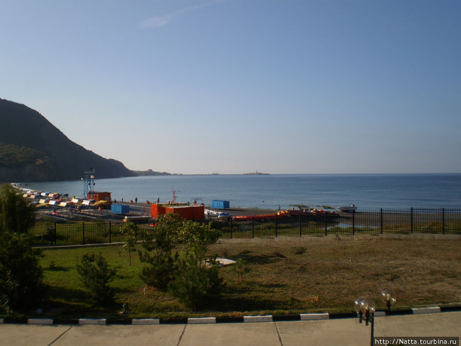Вид на море со стороны санатория Анапа, Россия