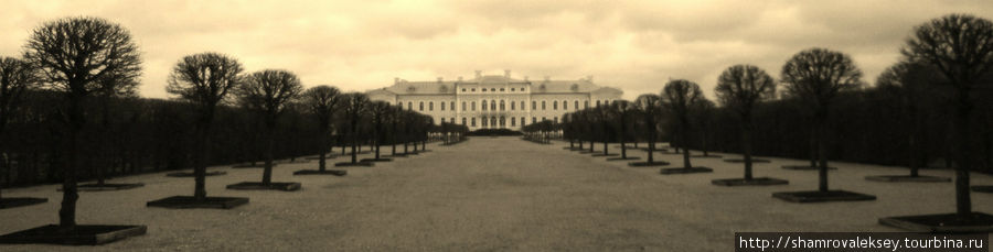Старинные фотографии Рундальского дворца и парка Рундале, Латвия