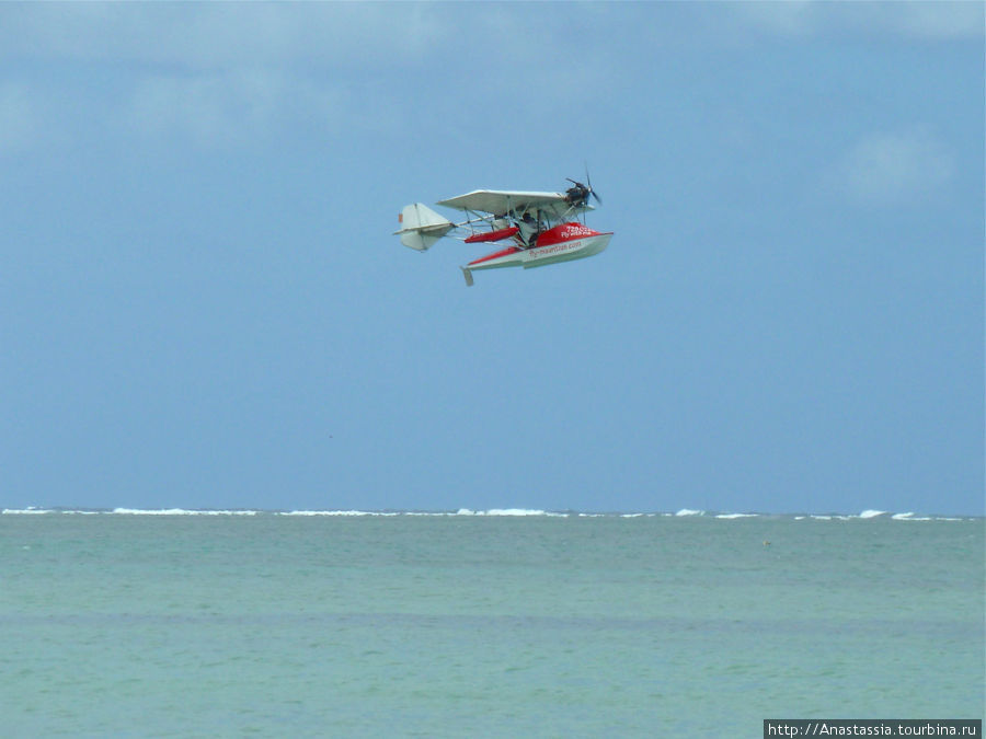Полет на гидросамолете Гран-Гоб, Маврикий