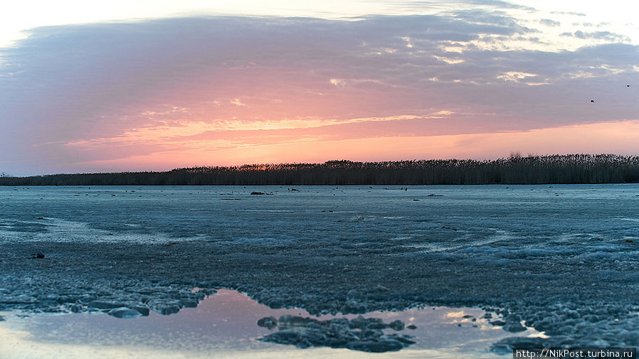 Закат на Урале Атырауская область, Казахстан