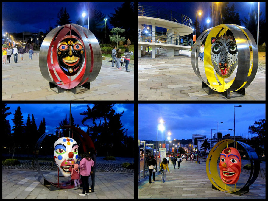 Маски Андского карнавала Кито, Эквадор