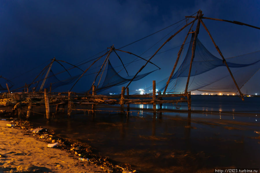 Китайские рыболовные сети Кочи, Индия