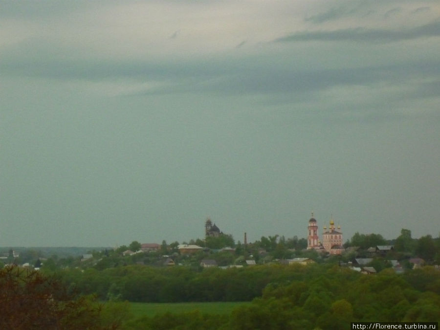 Вид на Боровск от церкви Боровск, Россия