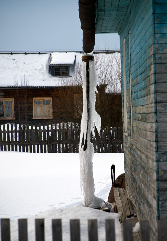 Ледяная колонна. Каргополь, Россия