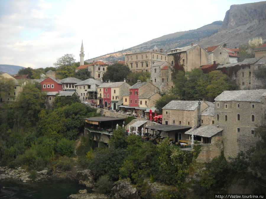 Старинные домики Мостар, Босния и Герцеговина