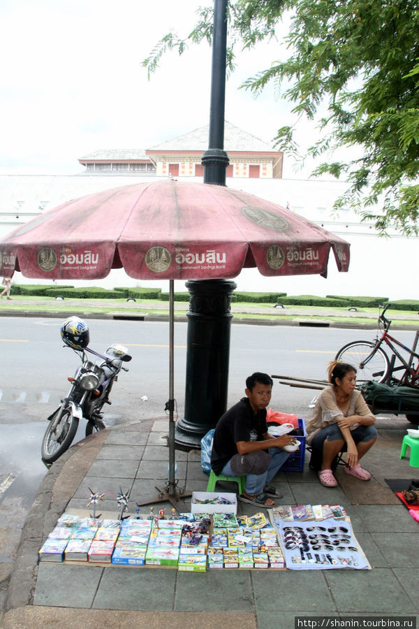 Рынок на велосипедной дорожке Бангкок, Таиланд